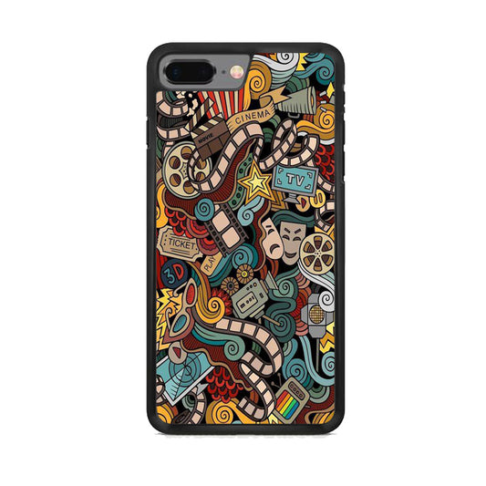 Doodle Entertaint Cinema iPhone 7 Plus Case