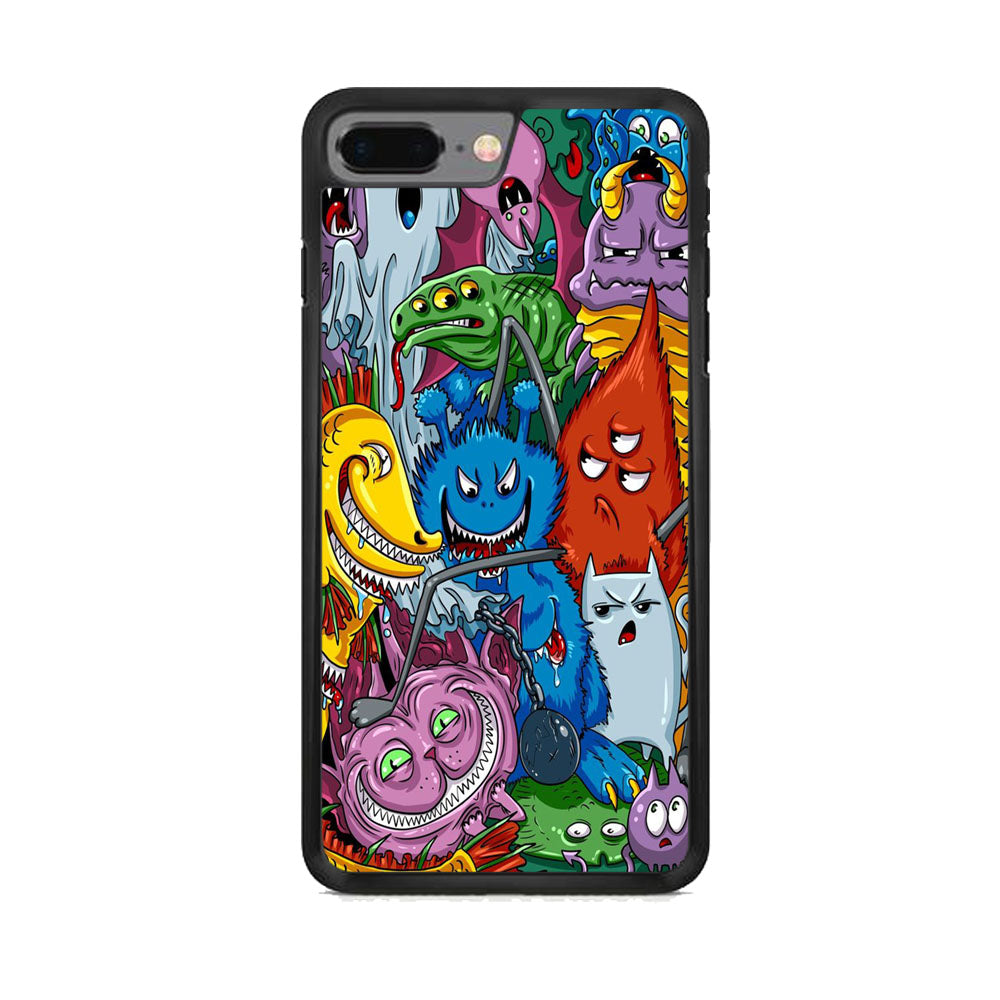 Doodle Space Monster iPhone 7 Plus Case