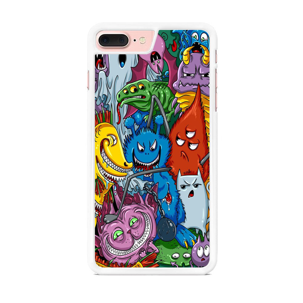 Doodle Space Monster iPhone 7 Plus Case