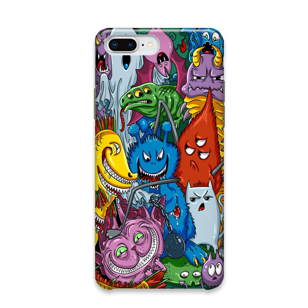 Doodle Space Monster iPhone 7 Plus Case