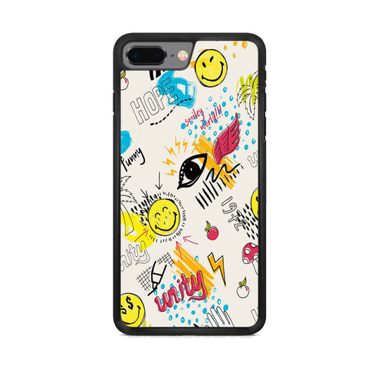 Draw The Day Life White iPhone 7 Plus Case