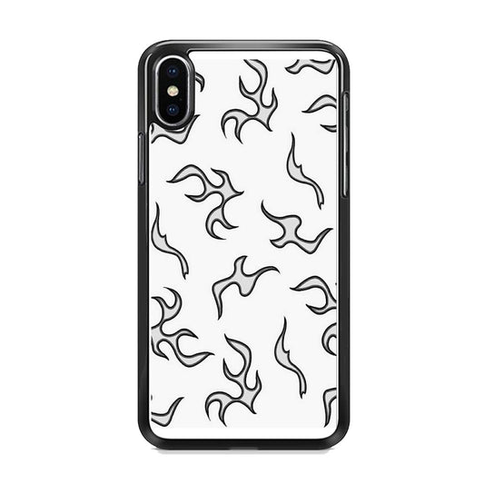 Fire White Wall iPhone Xs Case - milcasestore
