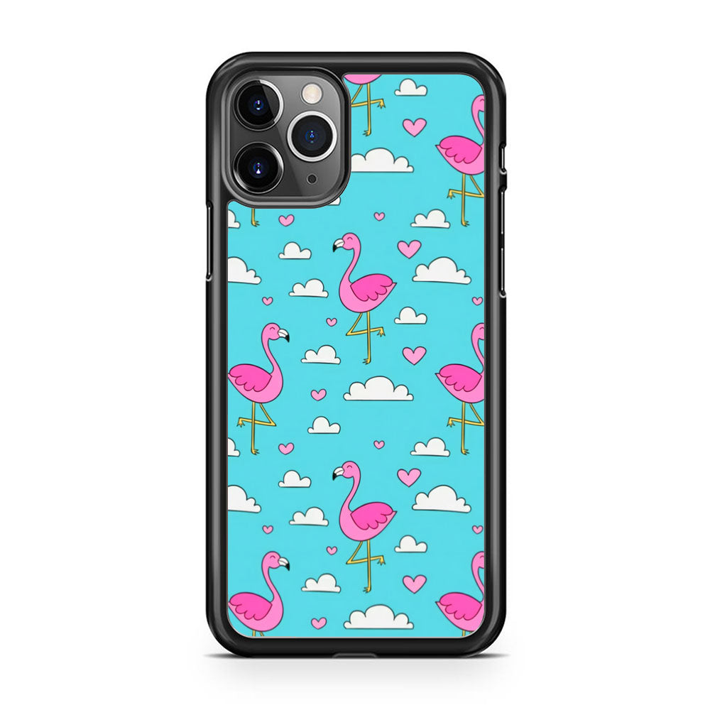 Flamingo Blue Cloud iPhone 11 Pro Case