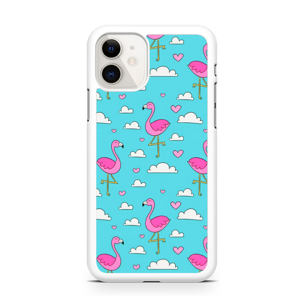 Flamingo Blue Cloud iPhone 11 Case