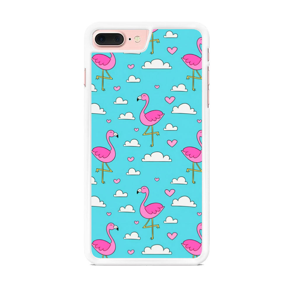 Flamingo Blue Cloud iPhone 7 Plus Case