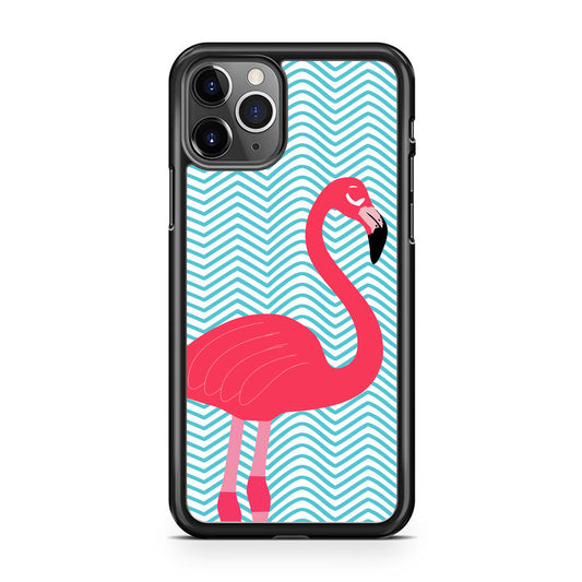 Flamingo Blue Stripe iPhone 11 Pro Case