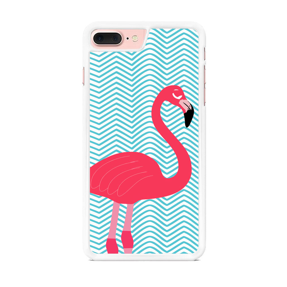Flamingo Blue Stripe iPhone 7 Plus Case