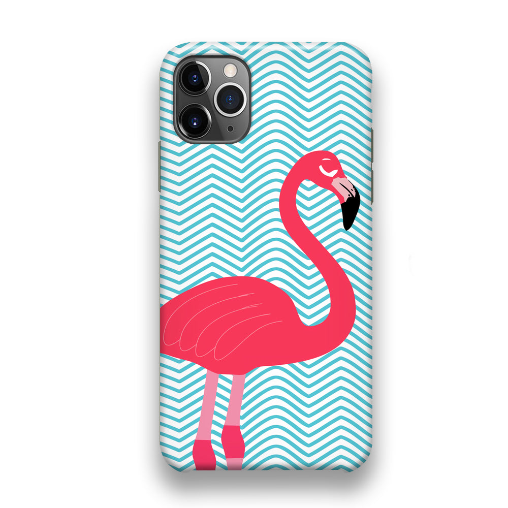 Flamingo Blue Stripe iPhone 11 Pro Case