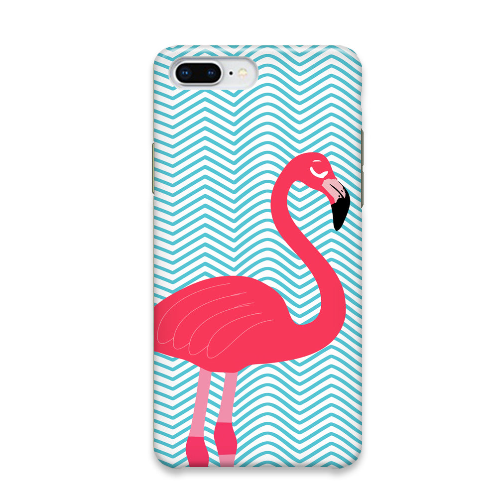 Flamingo Blue Stripe iPhone 7 Plus Case