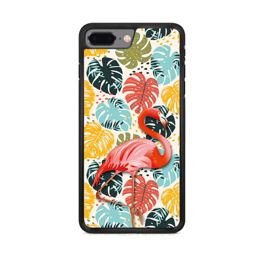 Flamingo Paint Wall iPhone 7 Plus Case