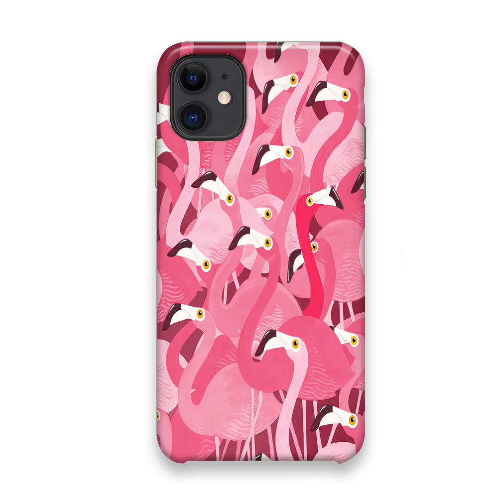 Flamingo Pink Populace iPhone 11 Case