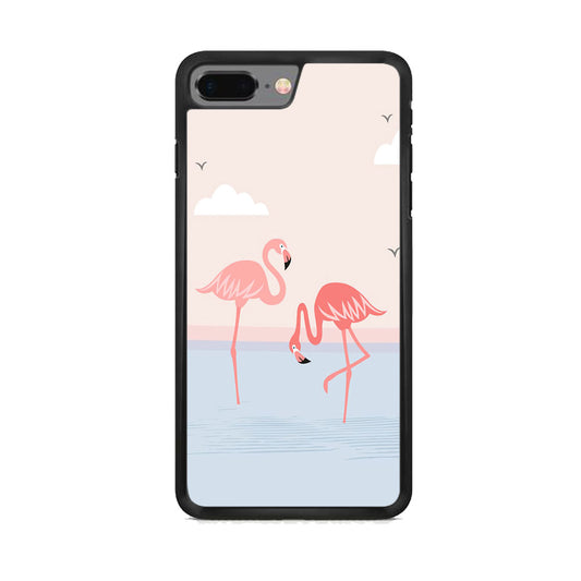 Flamingo Sunset Beach iPhone 7 Plus Case