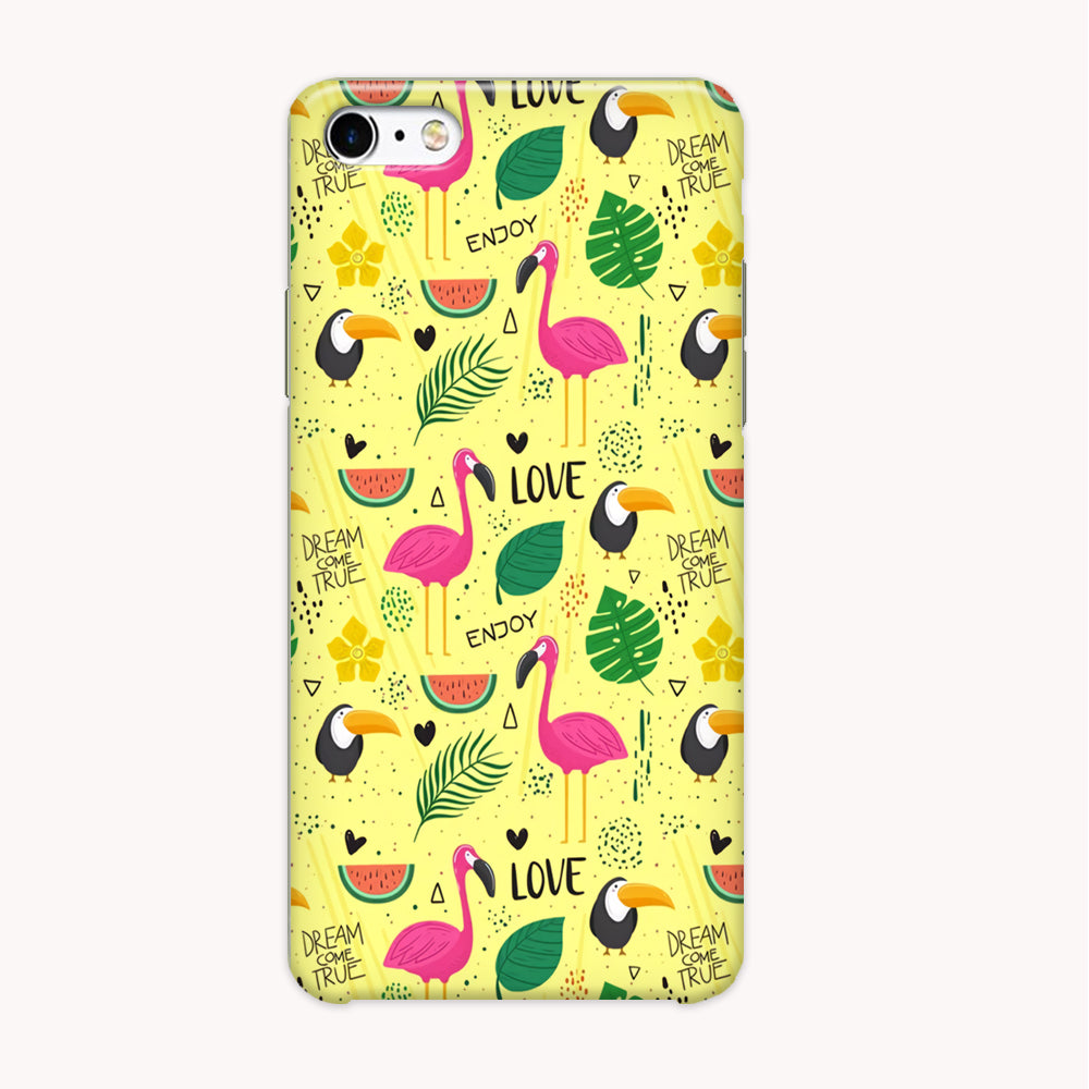 Flamingo Yellow Quote iPhone 6 | 6s Case