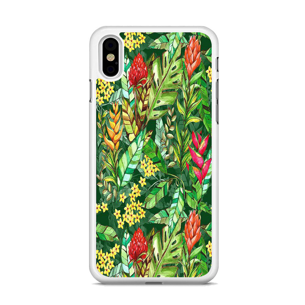Floral Green Nature iPhone Xs Case