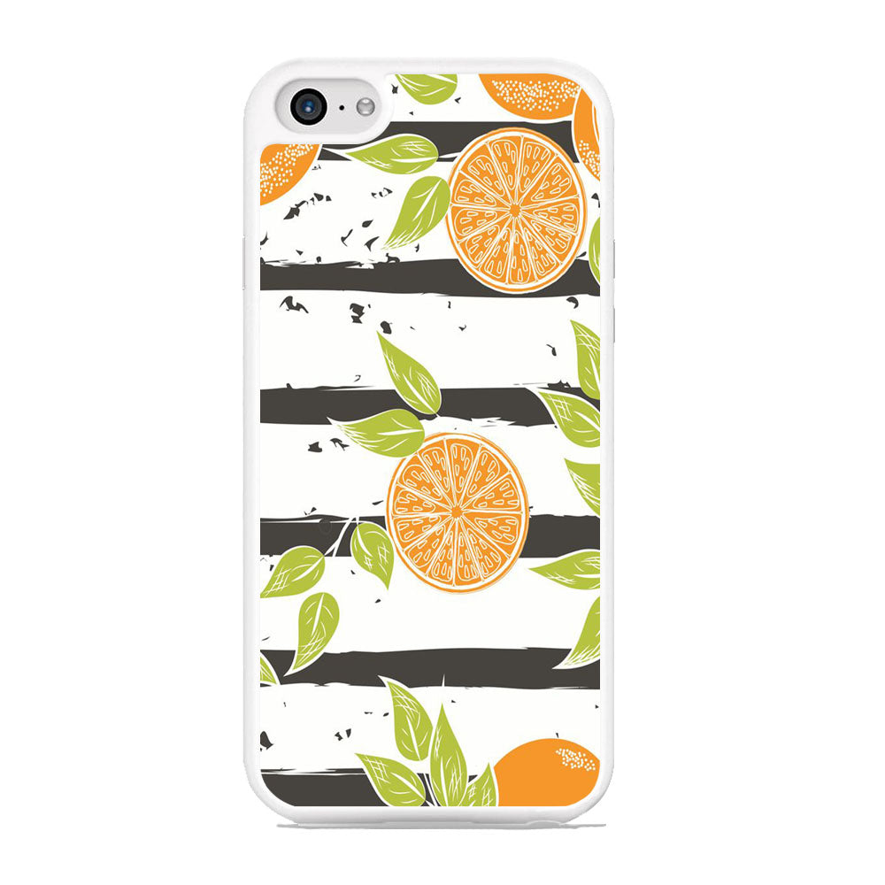 Fruit Orange Stripe White iPhone 6 | 6s Case
