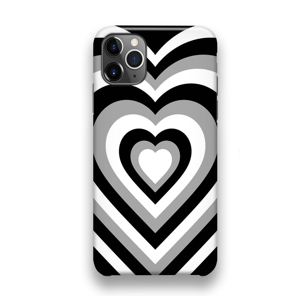 Heart Love Black Illusion iPhone 11 Pro Case