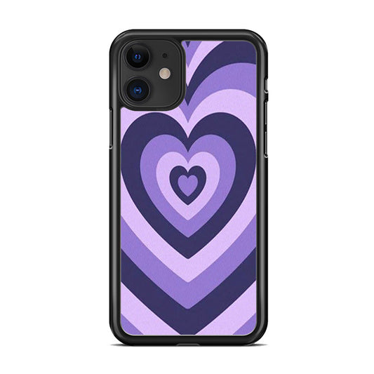 Heart Love Purple Illusion iPhone 11 Case