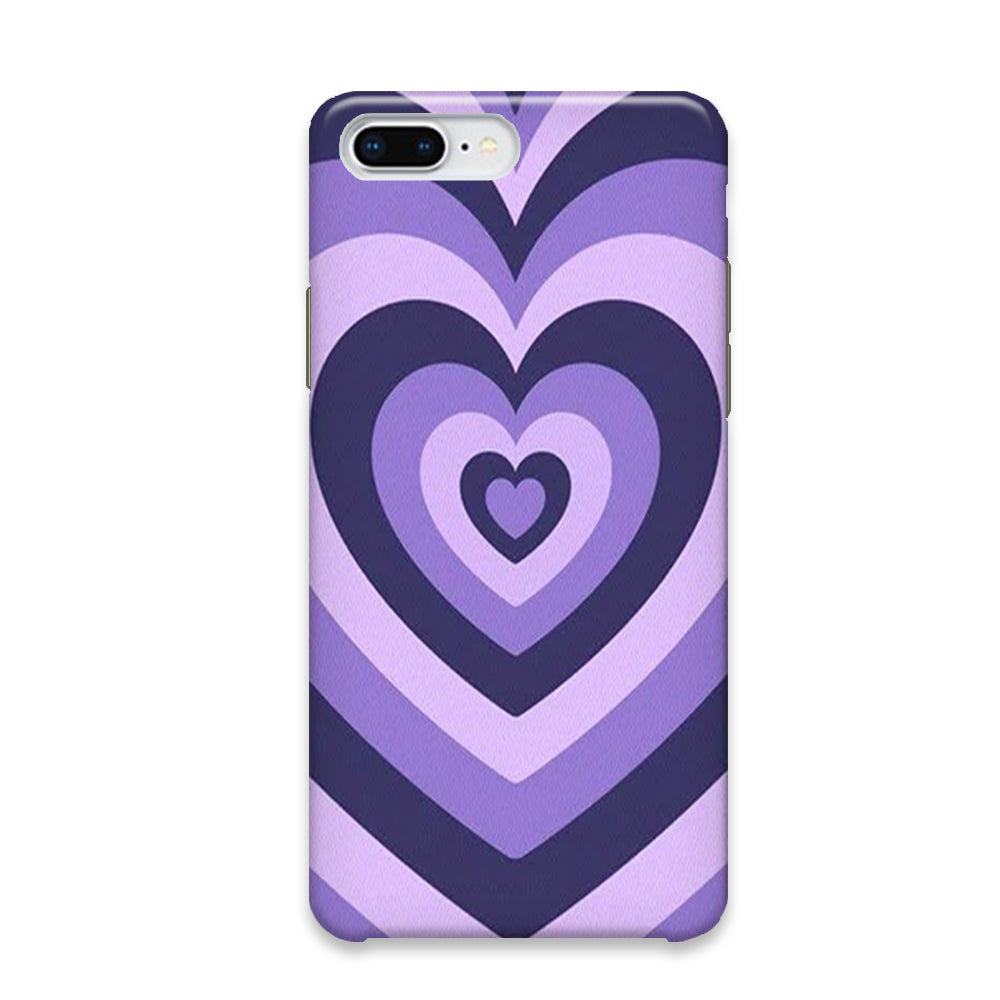 Heart Love Purple Illusion iPhone 7 Plus Case