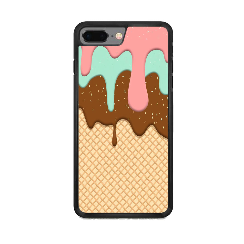 Ice Cream Coklat Blue Berry iPhone 7 Plus Case