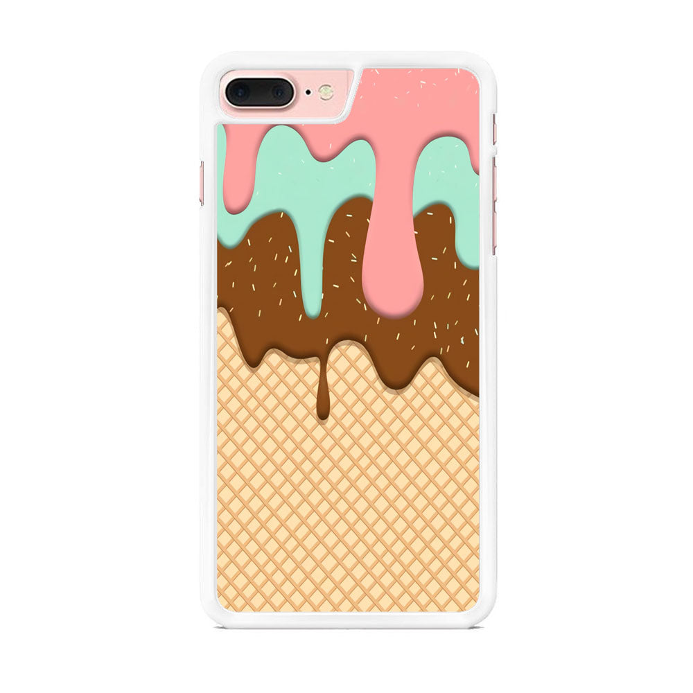 Ice Cream Coklat Blue Berry iPhone 7 Plus Case