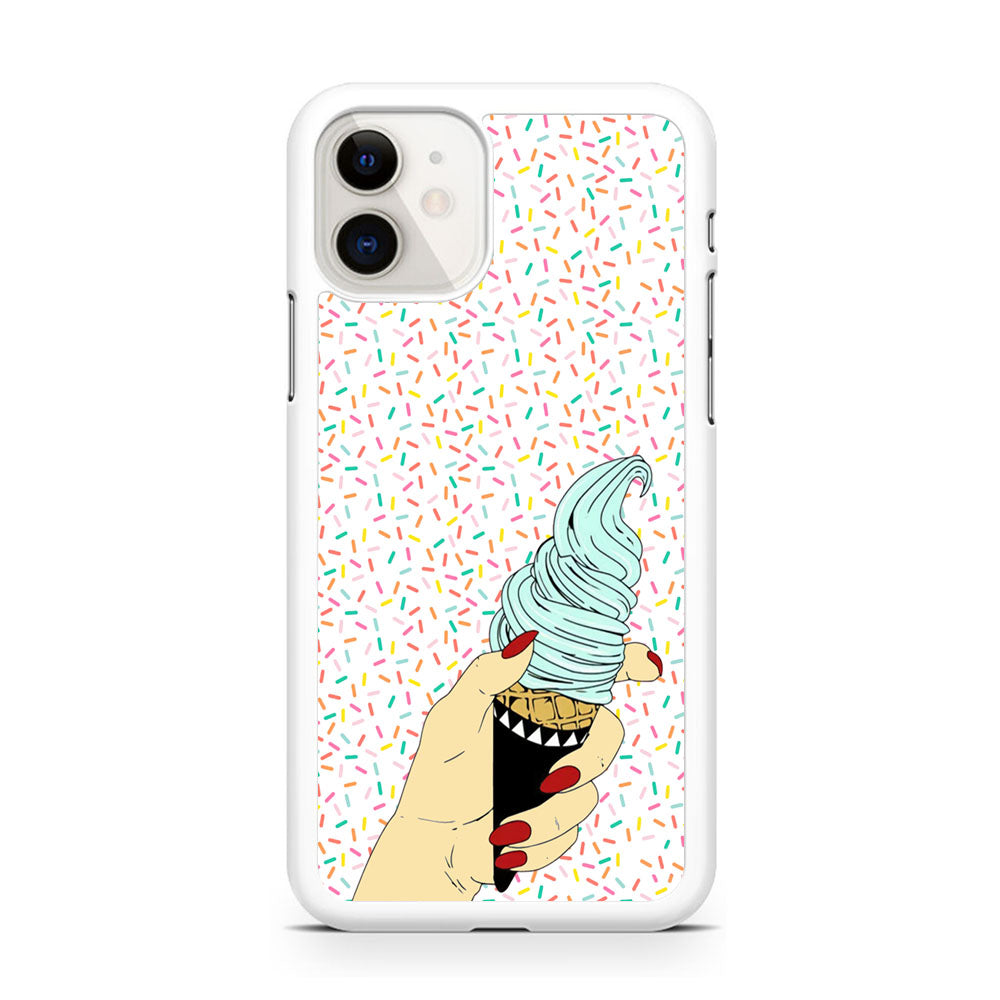 Ice Cream on Beauty Hand iPhone 11 Case