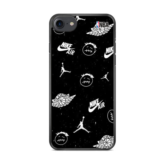 Jordan Black Space Stars TS iPhone 8 Case