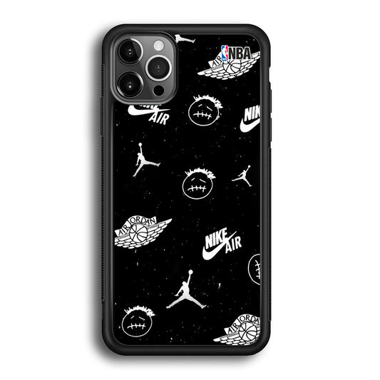 Jordan Black Space Stars iPhone 12 Pro Max Case