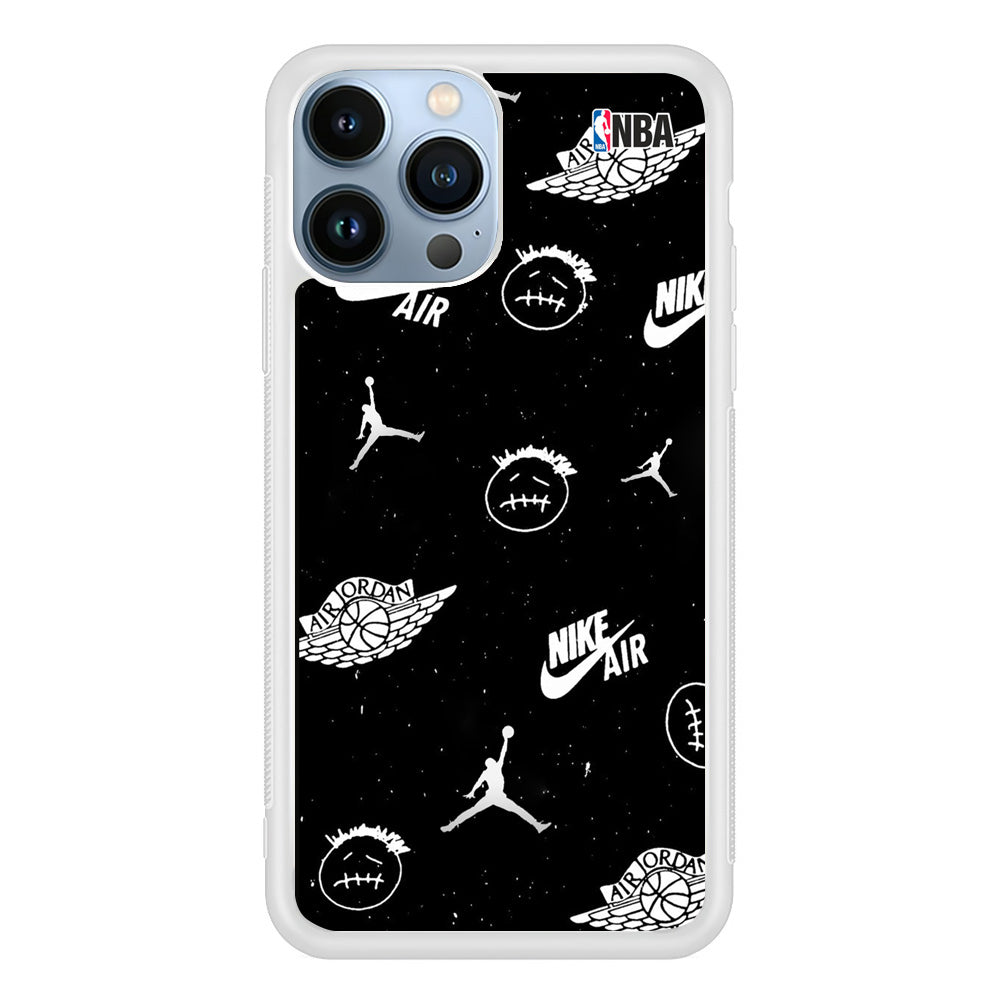 Jordan Black Space Stars TS iPhone 13 Pro Max Case