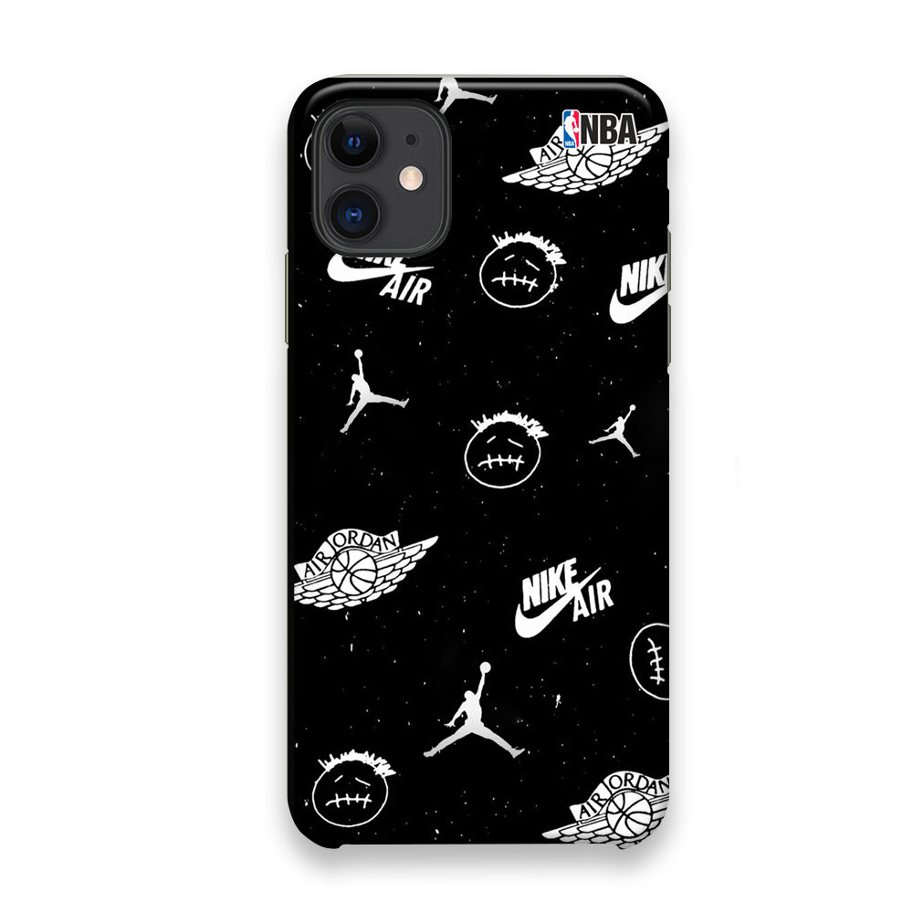 Jordan Black Space Stars TS iPhone 11 Case