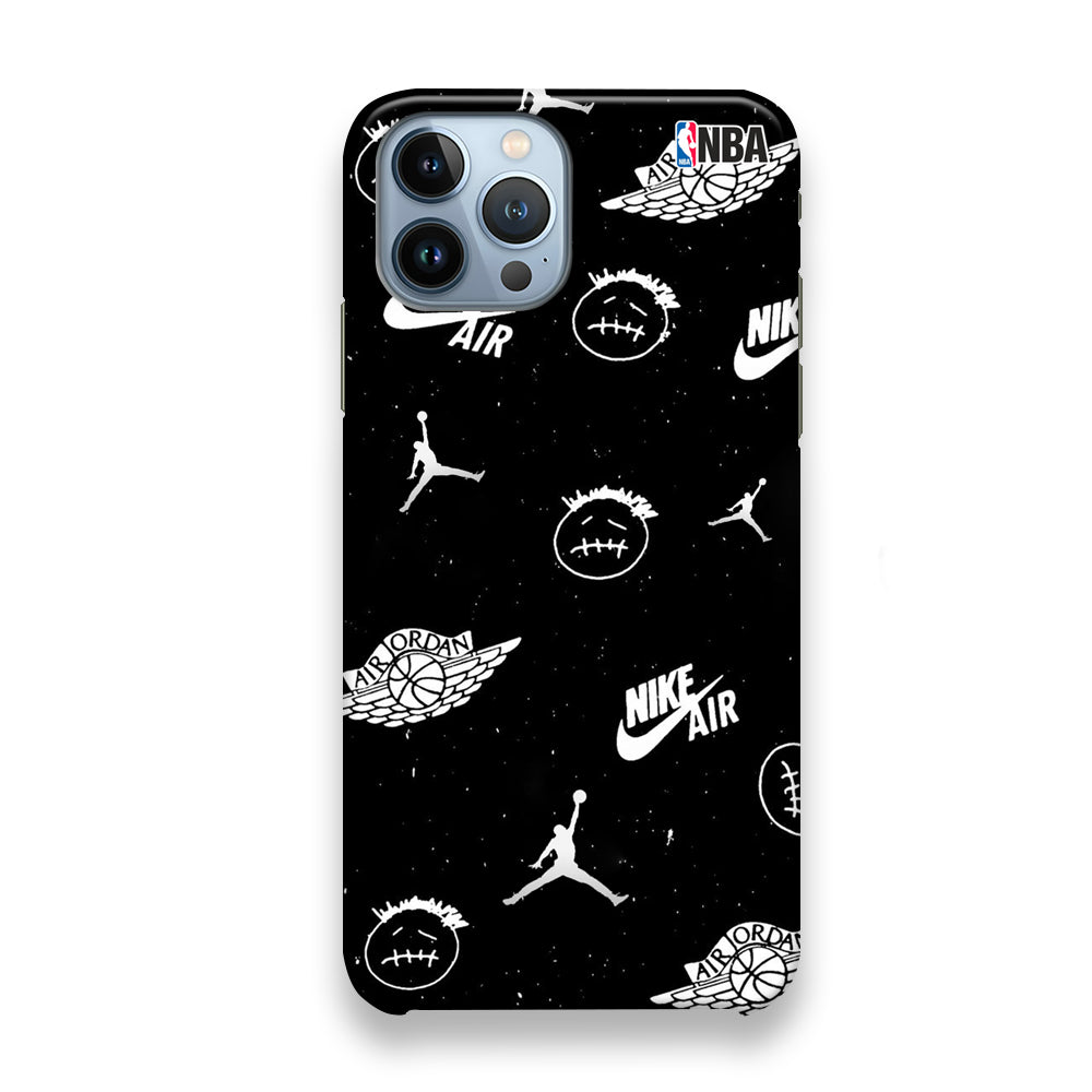 Jordan Black Space Stars TS iPhone 13 Pro Max Case