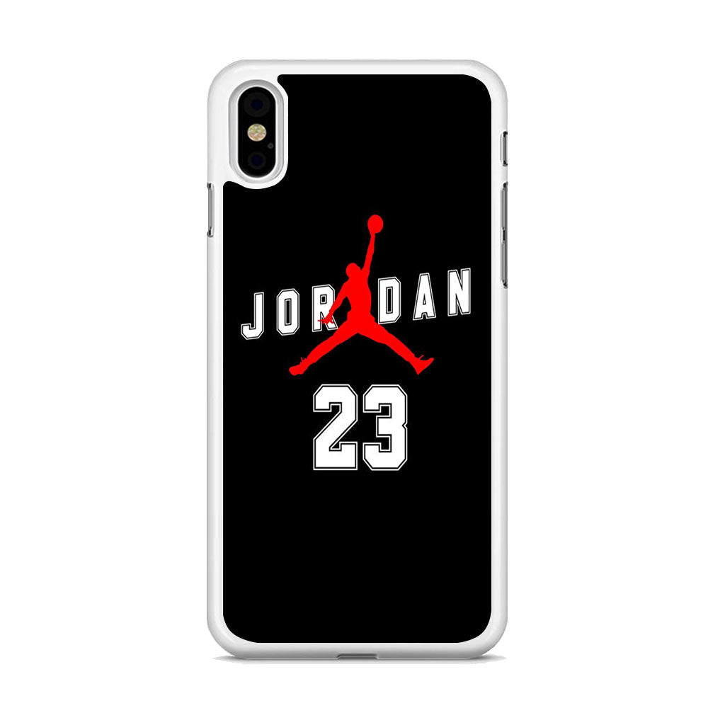 Jordan Black Twenty three Jersey iPhone Xs Case