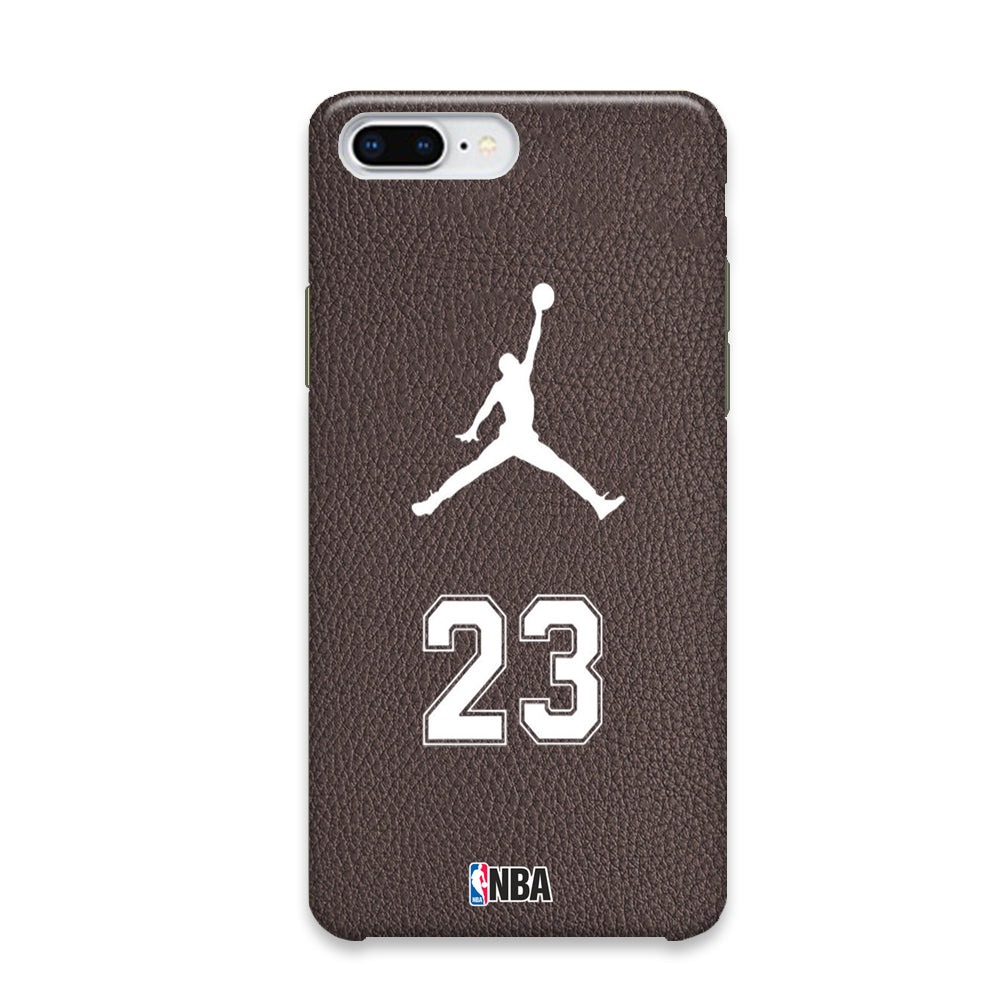 Jordan Brown Leather Motif iPhone 7 Plus Case