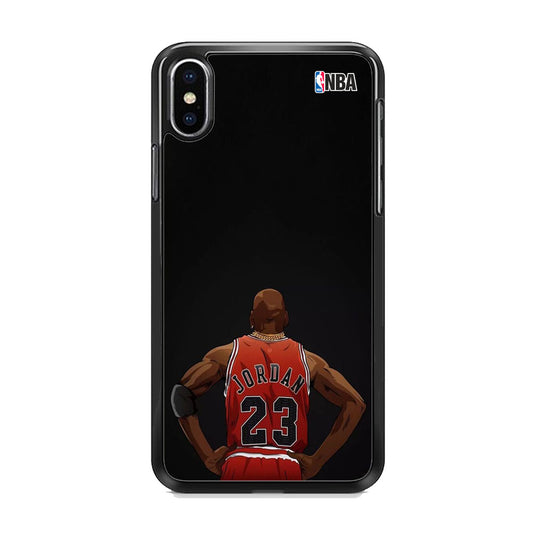 Jordan Bulls Basket Wall iPhone X Case