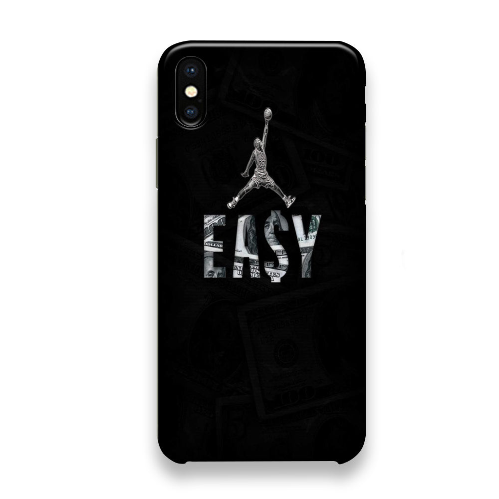 Jordan Fade Icon Black iPhone X Case