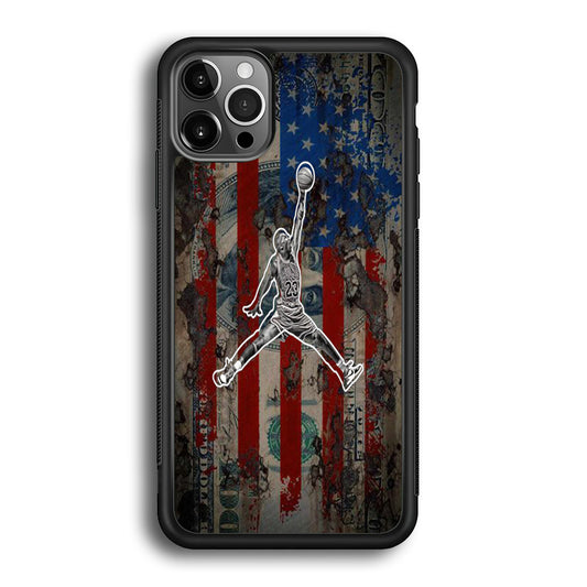 Jordan Flag Art Money iPhone 12 Pro Max Case