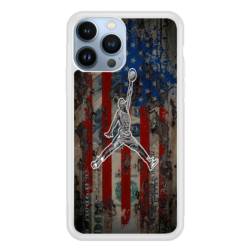 Jordan Flag Art Money iPhone 13 Pro Case