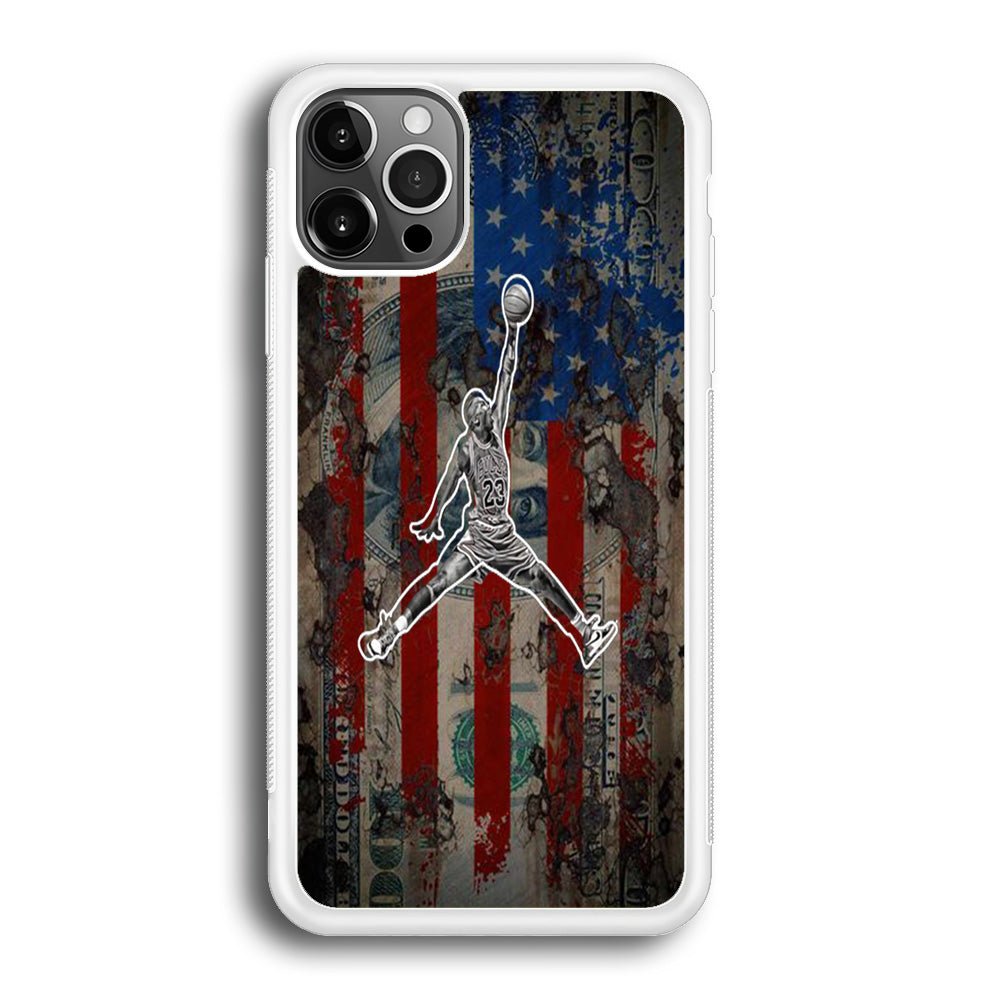 Jordan Flag Art Money iPhone 12 Pro Max Case