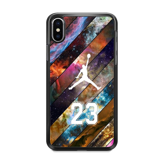 Jordan Galaxy Stripe Spoted iPhone X Case