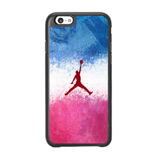 Jordan Logo Blue And Pink Colour Splash iPhone 6 | 6s Case