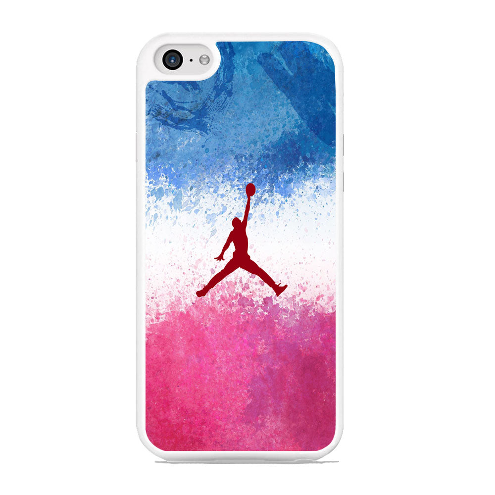 Jordan Logo Blue And Pink Colour Splash iPhone 6 | 6s Case