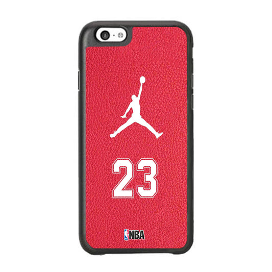 Jordan Red Leather Motif iPhone 6 Plus | 6s Plus Case