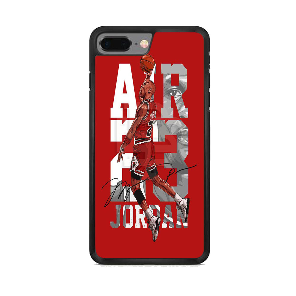 Jordan Red On Fire iPhone 7 Plus Case