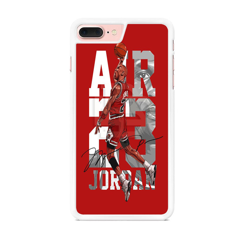 Jordan Red On Fire iPhone 7 Plus Case