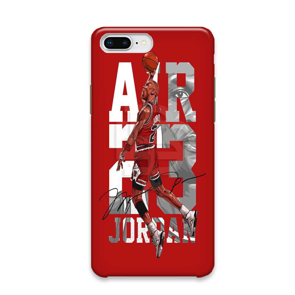 Jordan Red On Fire iPhone 7 Plus Case