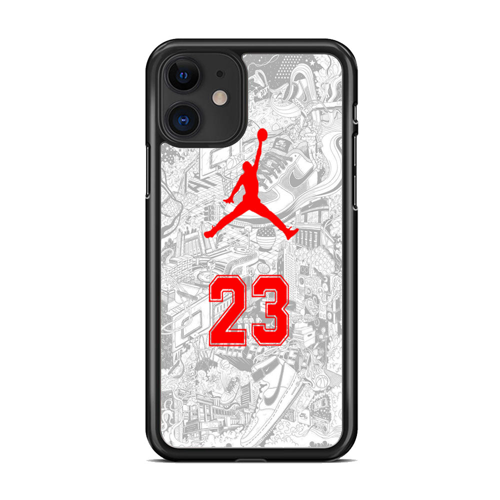 Jordan Town Classic White Basketball iPhone 11 Case