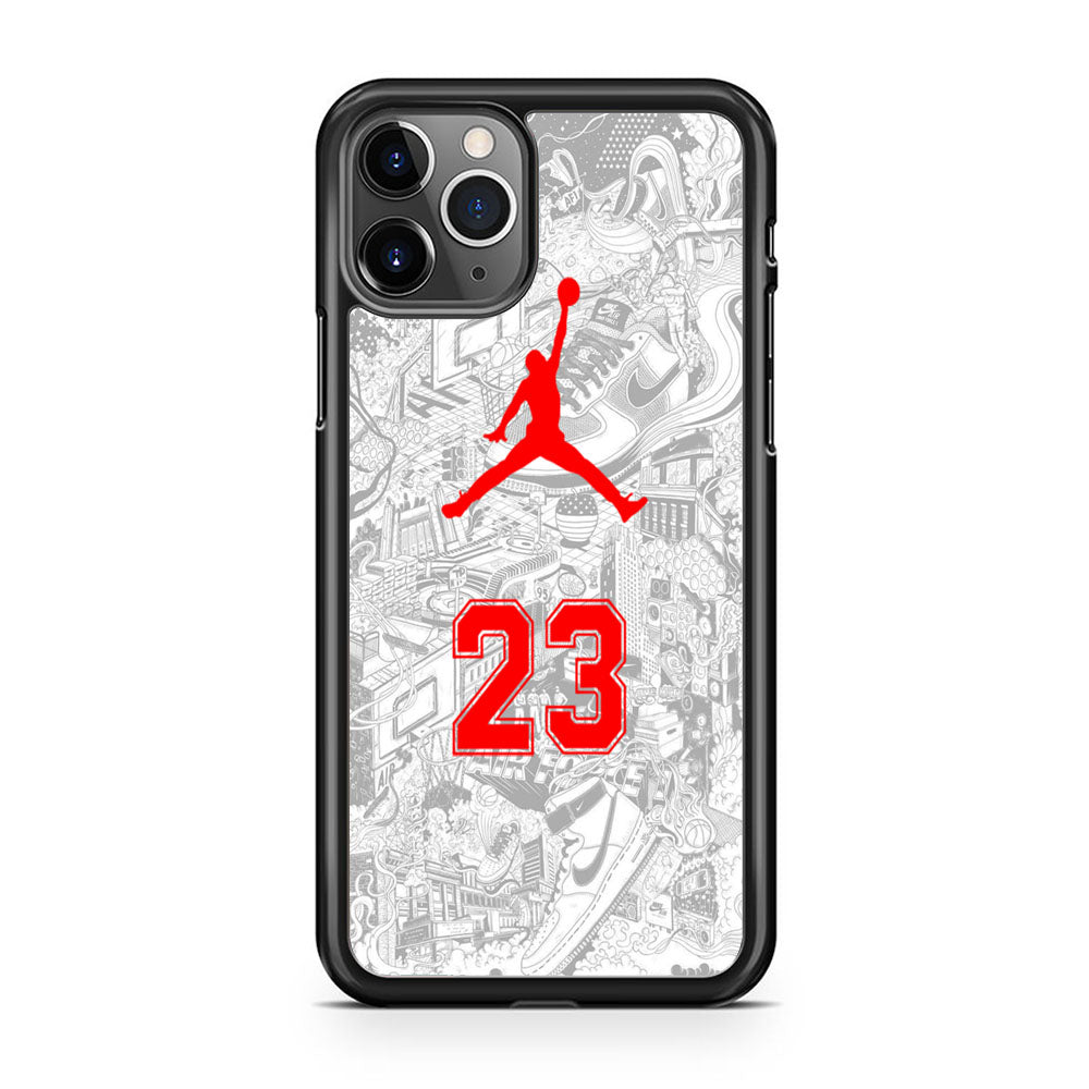 Jordan Town Classic White Basketball iPhone 11 Pro Case