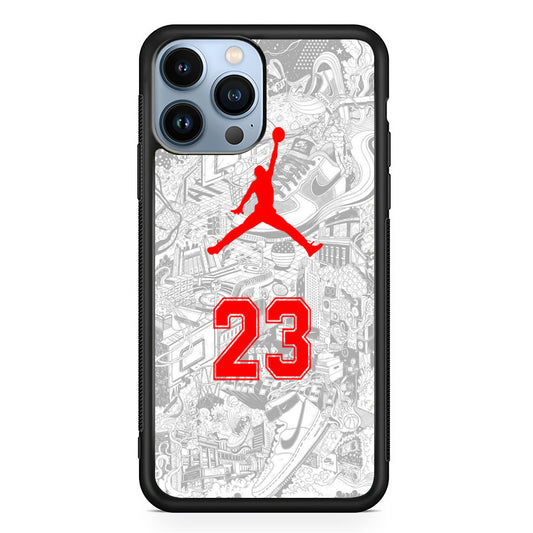 Jordan Town Classic White Basketball iPhone 13 Pro Case