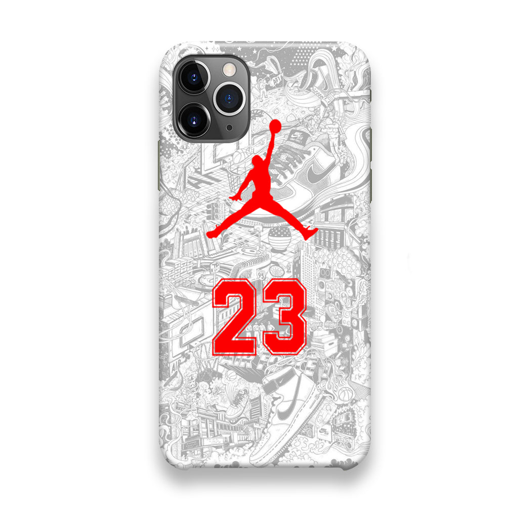 Jordan Town Classic White Basketball iPhone 12 Pro Max Case
