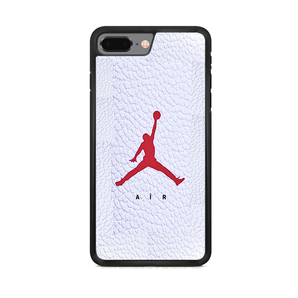 Jordan White Leather Style iPhone 7 Plus Case