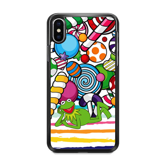 Kermit Frog Candy Time iPhone Xs Case